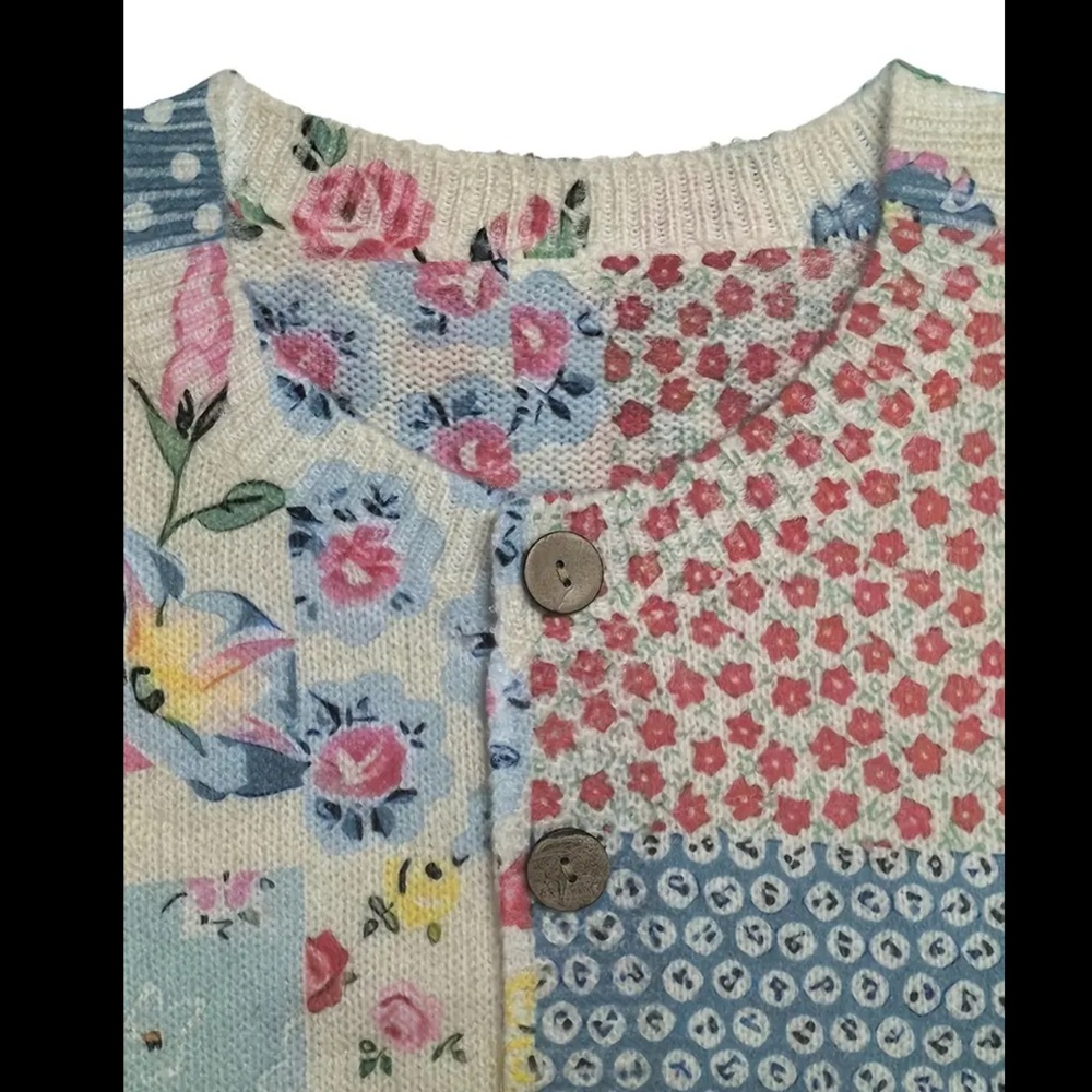 Floral Patchwork Cardigan - image 3